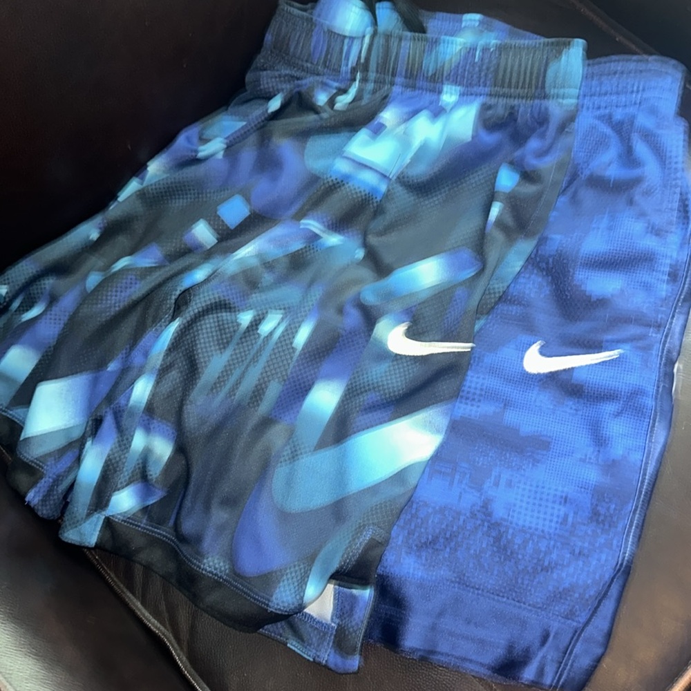 2 pairs of boys Nike Multicolor Graphic Athletic Shorts